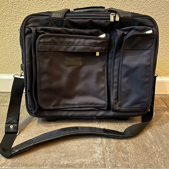 Mcklein Bags Mcklein Black Nylon Briefcase W Wheels Poshmark